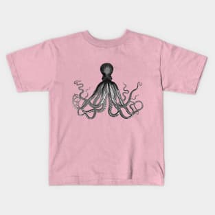 Majestic Octopus/Sea Creature/Kraken Illustration Design Kids T-Shirt